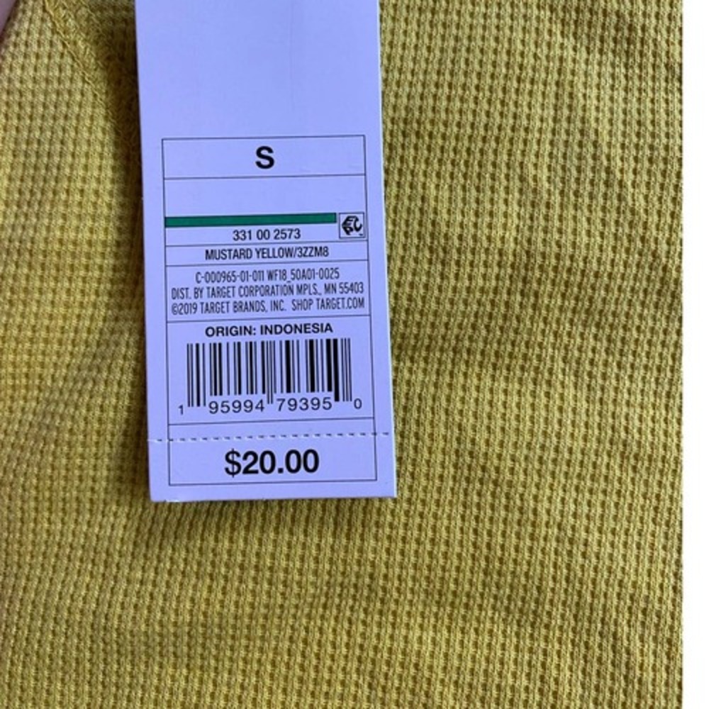 Wild Fable‎ Mustard Yellow Long Sleeve Shirt S NWT - Picture 11 of 11